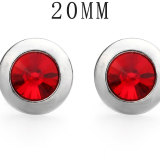 20MM  crystal rhinestone snap button charms