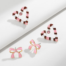 Valentine's Day Love Butterfly Drip Oil Earrings