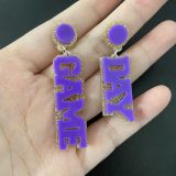 Acrylic English Letter GAME DAY EARRINGS