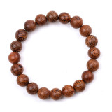 Wood bead natural stone bead elastic bracelet
