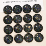 20MM Fantasy starry sky sequins Resin snap button charms