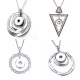 Love Metal Pendant 60CM Necklace for 20mm Snaps button jewelry wholesale