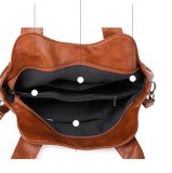 Soft Leather Minimalist Soft Leather Large Capacity Handheld One Shoulder Crossbody Bag