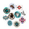 20MM Western Cowboy Totem  Print glass snap button charms