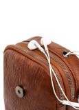 Retro double-layer high-capacity mobile phone bag, change small bag, crossbody bag