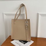 Fashionable soft leather tote bag with large capacity shoulder bag