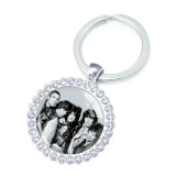 The Beatles Crystal Glass Alloy Keychain