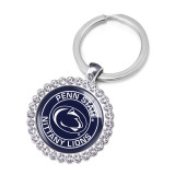 NCAA School Team Alliance Crystal Glass Alloy Keychain
