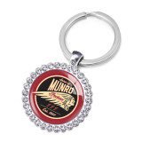 Motorcycle Crystal Glass Alloy Keychain