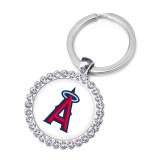 MLB  NEW baseball team Crystal Glass Alloy Keychain