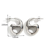 Stainless steel Love  Earrings