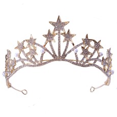 Alloy Crystal Crown Wedding Ball Party Bridal Crown