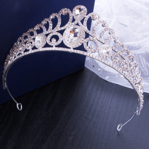 Alloy Crystal Crown Wedding Ball Party Bridal Crown