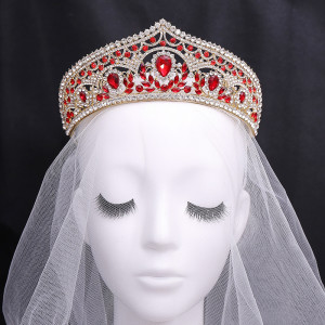 Alloy Crystal Crown Wedding Ball Party Bridal Crown