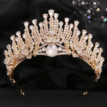 Alloy Crystal Crown Wedding Ball Party Bridal Crown