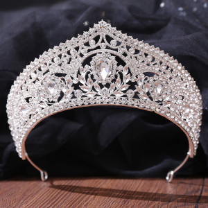 Alloy Crystal Crown Wedding Ball Party Bridal Crown