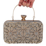 Dinner bag, handbag, diamond inlaid dress, evening bag