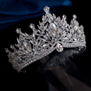 Alloy Crystal Crown Wedding Ball Party Bridal Crown