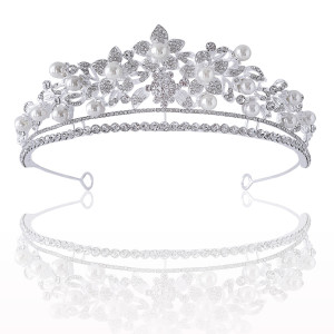 Alloy Crystal Crown Wedding Ball Party Bridal Crown