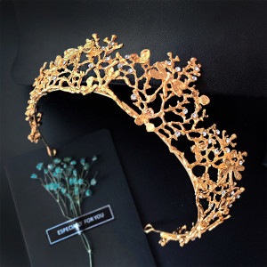 Alloy Crystal Crown Wedding Ball Party Bridal Crown