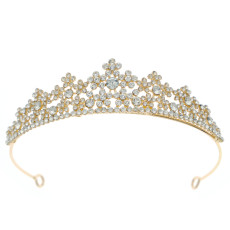 Alloy Crystal Crown Wedding Ball Party Bridal Crown