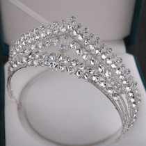 Alloy Crystal Crown Wedding Ball Party Bridal Crown