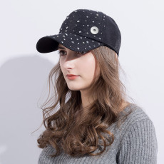 Summer men and women's diamond studded duckbill cap casual baseball cap suitable for 20MM  Snaps button jewelry wholesale