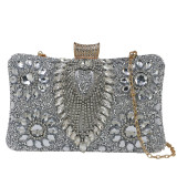 Dinner bag, handbag, diamond inlaid dress, evening bag