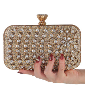 Dinner bag, handbag, diamond inlaid dress, evening bag