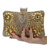 Dinner bag, handbag, diamond inlaid dress, evening bag