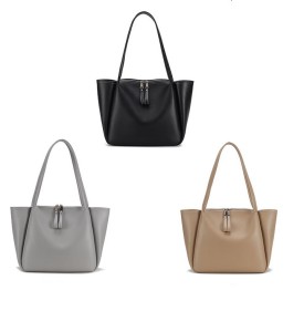 Tote bag, handbag, large capacity soft leather shoulder bag
