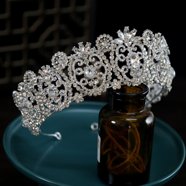 Alloy Crystal Crown Wedding Ball Party Bridal Crown