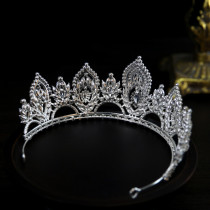 Alloy Crystal Crown Wedding Ball Party Bridal Crown