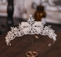 Alloy Crystal Crown Wedding Ball Party Bridal Crown