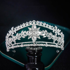 Alloy Crystal Crown Wedding Ball Party Bridal Crown