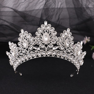 Alloy Crystal Crown Wedding Ball Party Bridal Crown