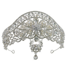 Alloy Crystal Crown Wedding Ball Party Bridal Crown