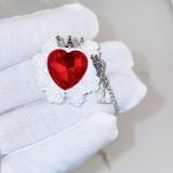 Nepalese Crown Diamond Ball Heart shaped Rose Handmade Soft Clay DIY Straight Hole Beads