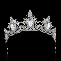 Alloy Crystal Crown Wedding Ball Party Bridal Crown