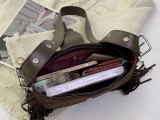Tassel crossbody bag, fashionable shoulder bag, European retro bag