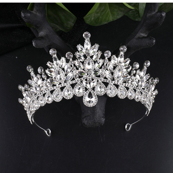 Alloy Crystal Crown Wedding Ball Party Bridal Crown