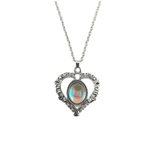 Hollow imitation moonlight stone Lover's Day gift necklace
