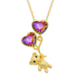 Cartoon Bear Pendant Lover's Day Gift Necklace