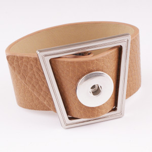 Fashion  DIY  20mm PU leather Snap Button Jewelry Bracelet Snap button jewelry wholesale