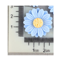 23MM sunflower Resin snap button charms