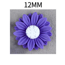 12MM sunflower Resin snap button charms