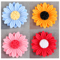 23MM sunflower Resin snap button charms