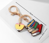 Teacher's Day TEACHER Fashion Trend Rainbow Wooden Sign Tassel Keychain