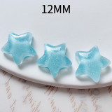 12MM star Resin snap button charms