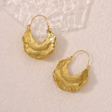 Minimalist pleated earrings
